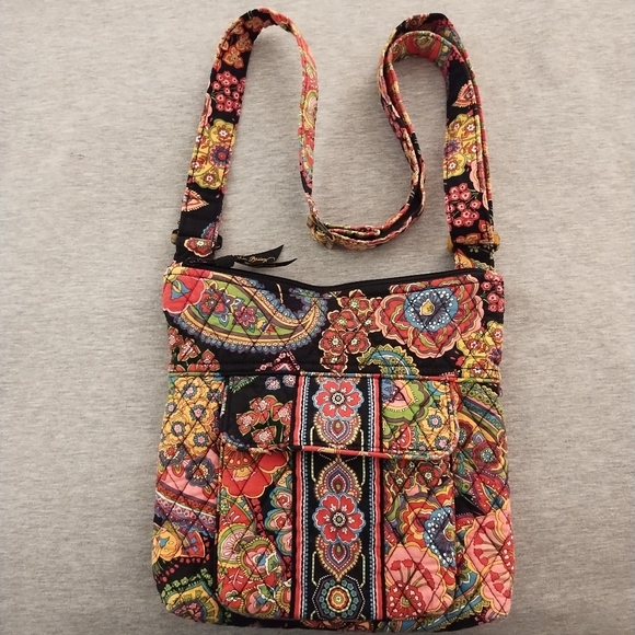 Vera Bradley Paisley Floral Crossbody Adjustable Strap - Picture 4 of 16